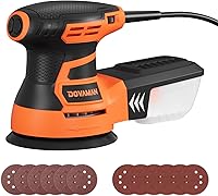 Vista 1 de DOVAMAN ROS01A Orbital Sander, 3A Random Orbit Sander, 6 Variable Speeds, Up to 13000 rpm, 12pcs Sandpapers, 5in Sanding Pad, Dust Collection