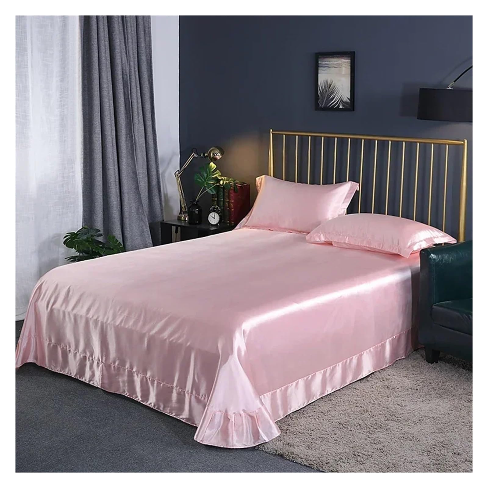 Drap housse 140x190 antitache et drap en soie de mûrier thermorégulateur pour lit double