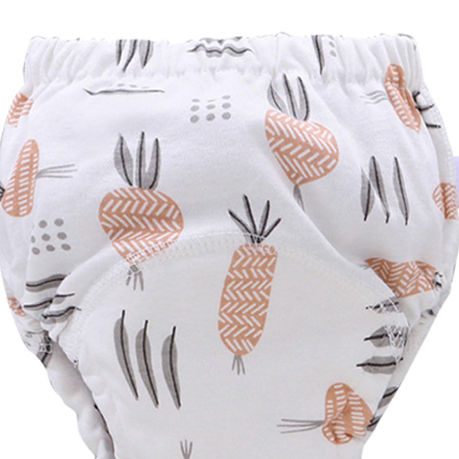 TOYANDONA Pantalones de Entrenamiento 4 Unidades Reutilizables para Bebés de Algodón Fáciles de Limpiar, Ajustables para Caminar y Viajar, M 6-12 Kg