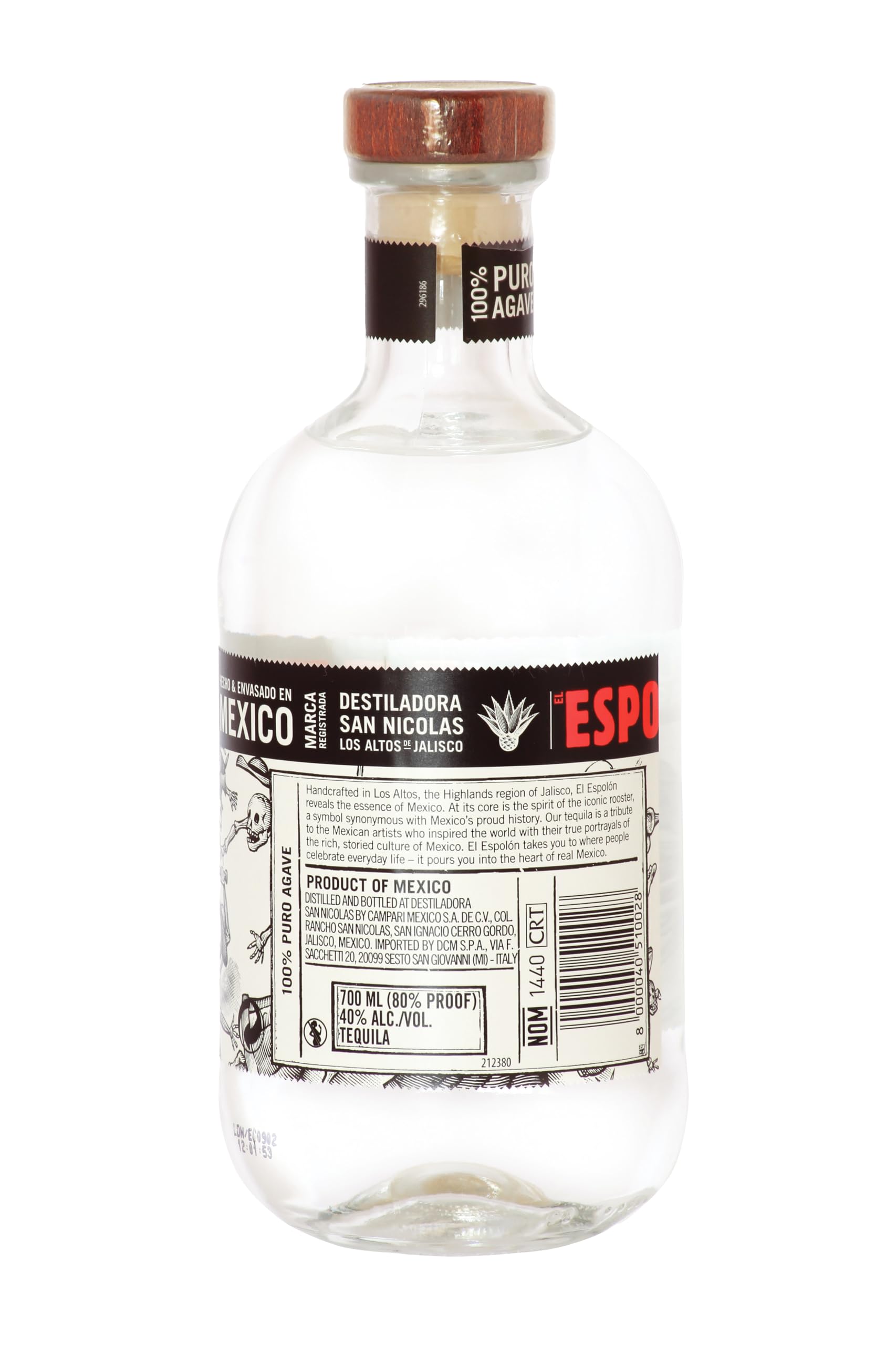 Espolòn Tequila Blanco 100% blaue Agaven 0.7 l