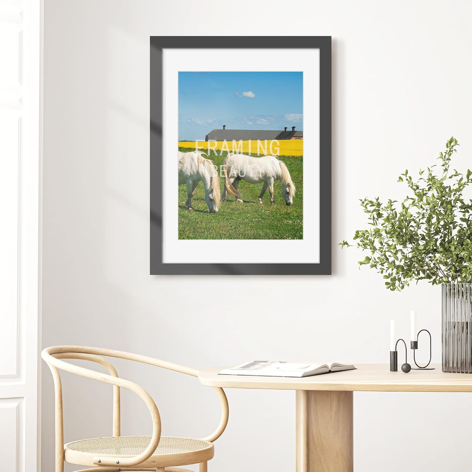 Picrit 22x30 Black Picture Frame, Poster Frame for Wall, 3 Pack image 5