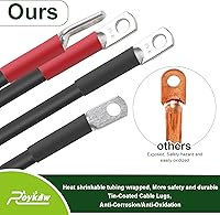Vista 3 de Roykaw Cables de batería de carrito de golf de calibre 4 para modelos Club Car Precedent 2008 en adelante de 48 voltios, terminales de cable