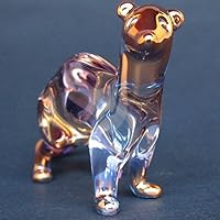 Vista 2 de Ferret Figurine of Hand Blown Glass