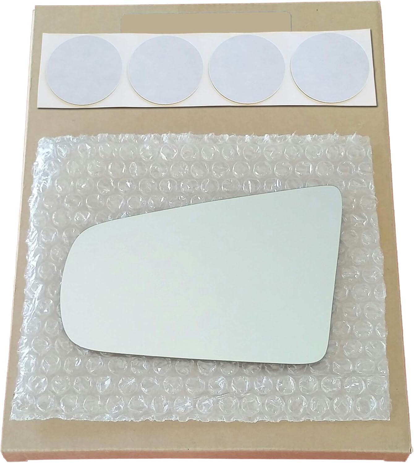 Mirror Glass Replacement + Adhesive Pads for 1992-2002 Cadillac Eldorado Driver Side (1993 1994 1995 1996 1997 1998 1999 2000 2001 92 93 94 95 96 97 98 99 00 01 02)