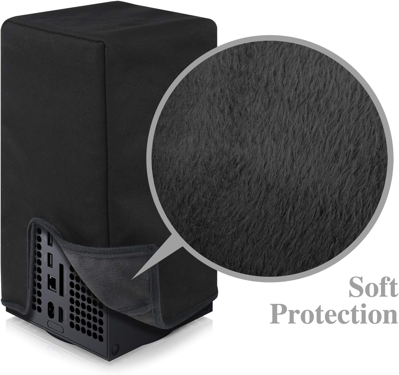 U/D Xbox Series X Console Dust Cover Case for Xbox Series X Dust Protector Custom Designed Water Proof for Xbox Series X Console Thick Fabric Precision Cut Easy Access Cable Port