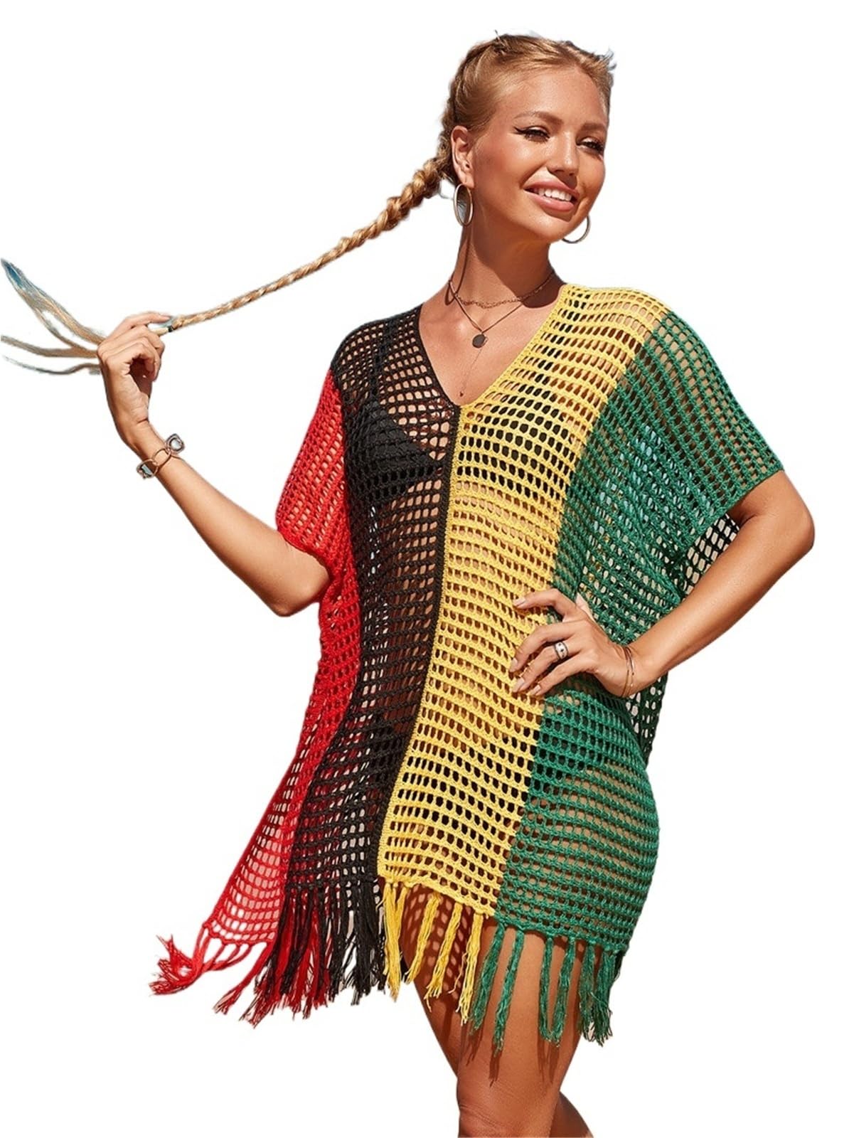 Copricostume Donna Abito da Spiaggia all'Uncinetto Copricostume Bagno Sexy for Costumi Estivo Donna