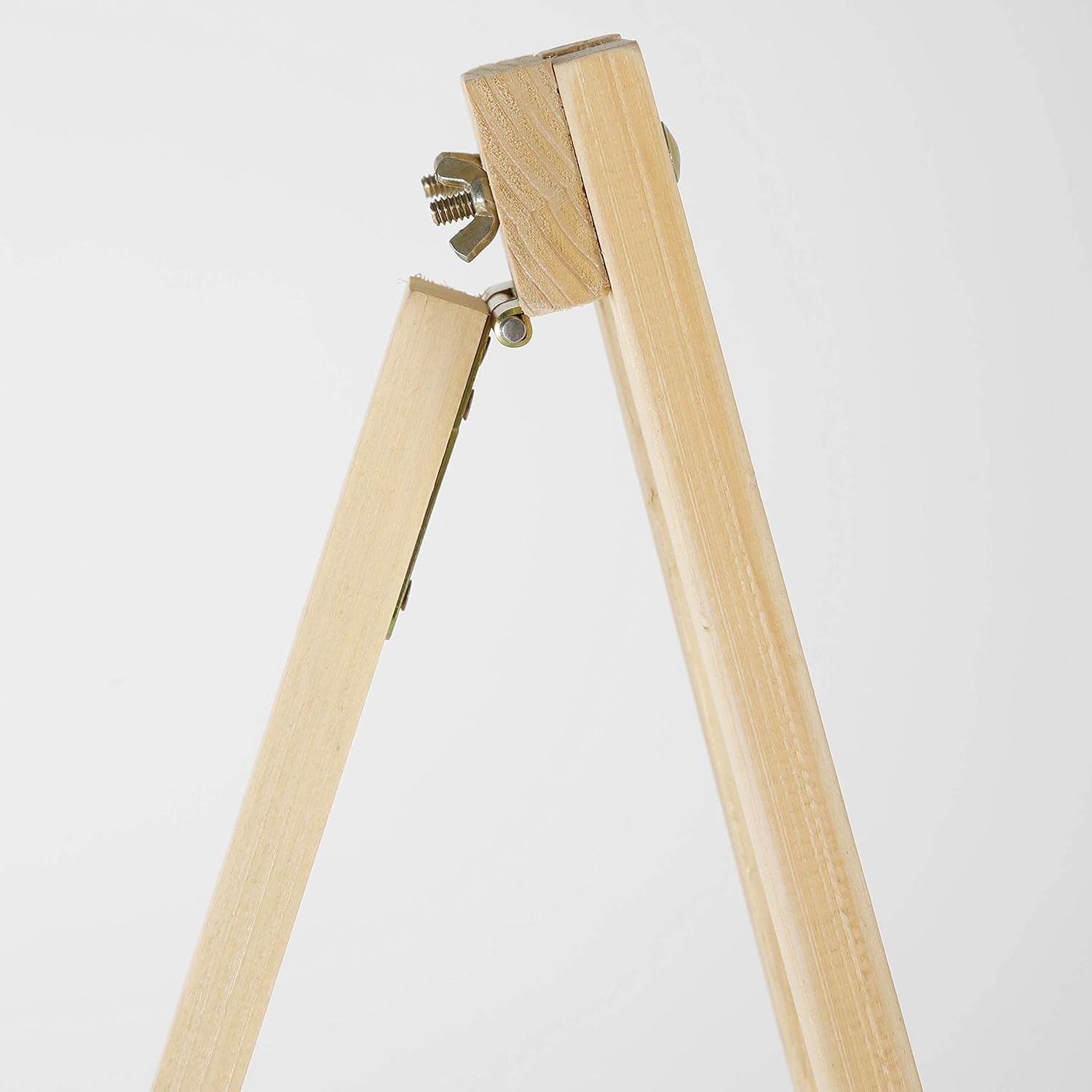 M&T Displays Natural Wood Rustic Art Easel Adjustable Height Stand Tripod Wooden Display for Artist Drawing Painting Canvas Holder Welcome Wedding Sign 23.43x62.80 Inches