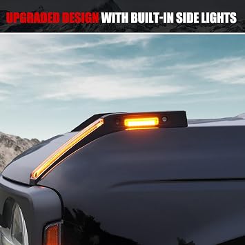 Mabett Trail Sight Light with Built-in Marker Lights for Ford Bronco 2026 20212025, Upgrade Hood LED Light Fit for Bronco Accessories 2/4-Door, Turn Signal and Marker Lighting