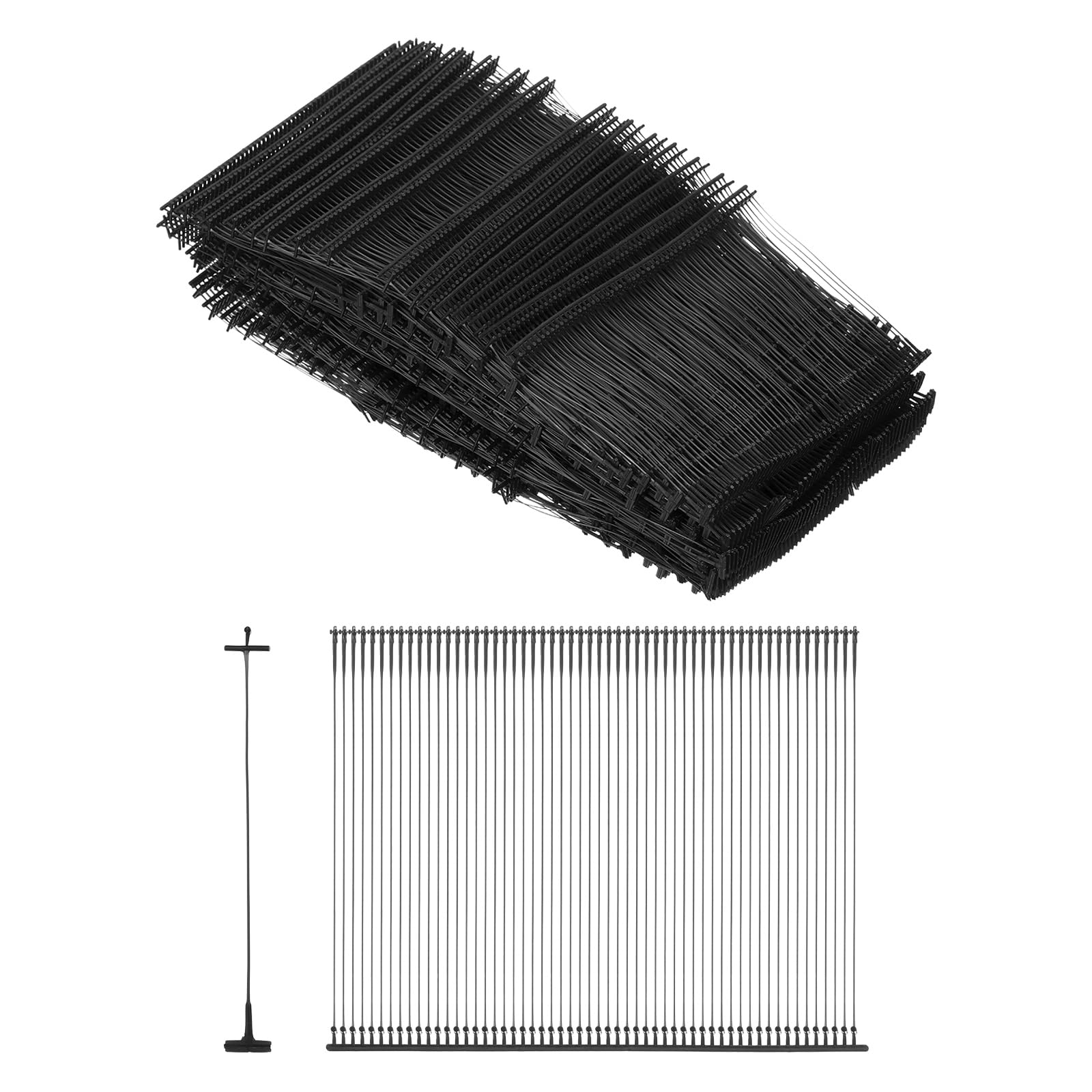 sourcing map 5000Pcs Standard Tagging Barb Fasteners, 65mm/2.56 Inch Tagging Gun Fasteners PP Plastic Tag Barbs Pins Attachments for Clothing Price Tag Label Garment Retail, Black