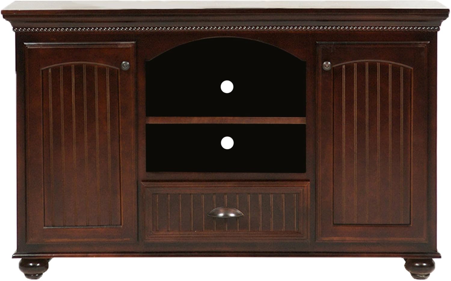 American Heartland Poplar Deluxe Entertainment Console in European Red