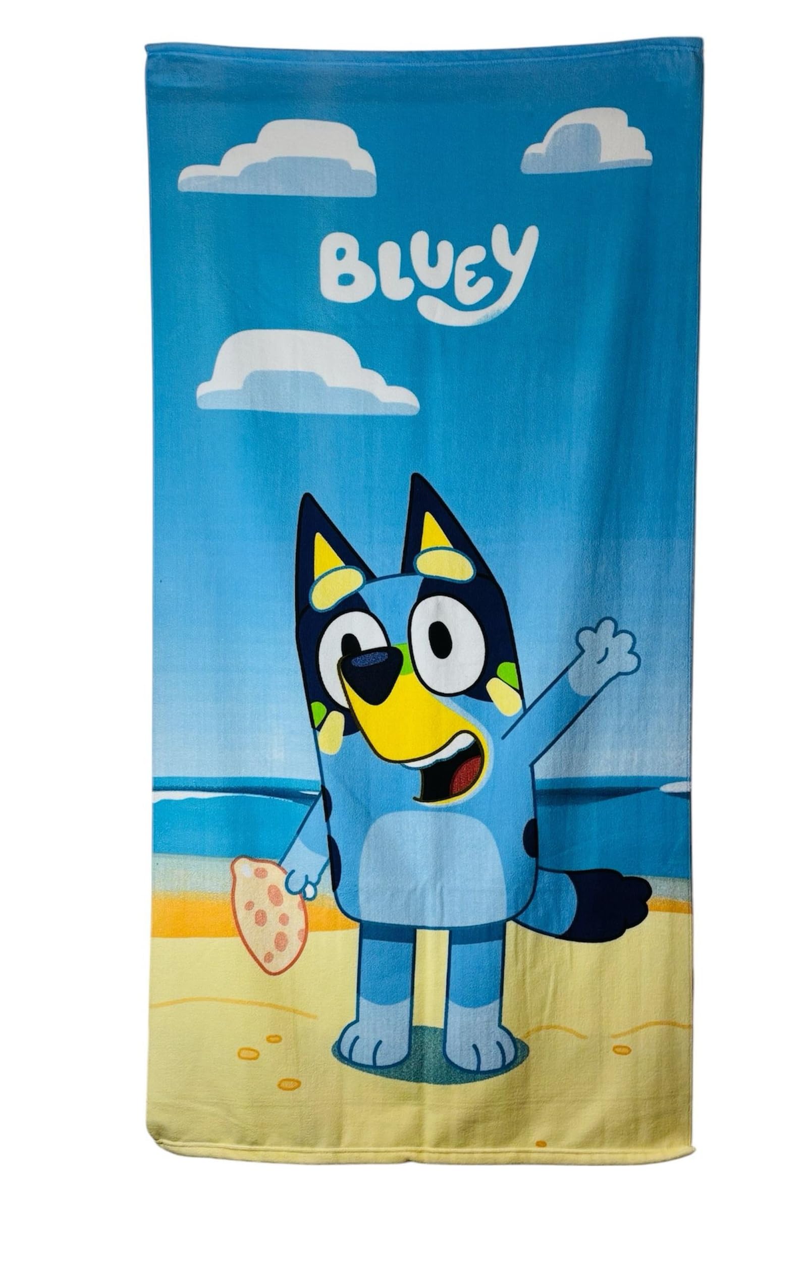 Tdl Multicolour Bluey Microfibre Beach Towel
