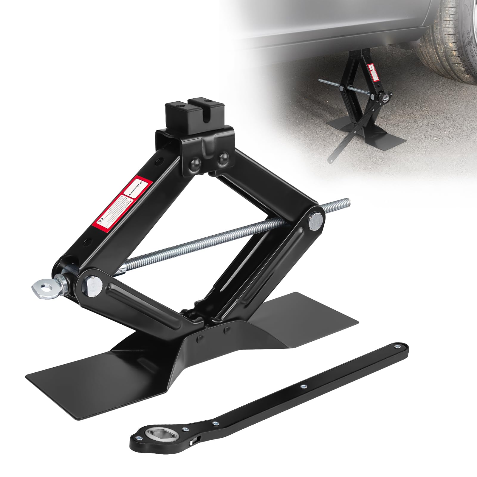 Amazon.co.jp: Donext パンタジャッキ 機械式 2t 最低位125mm