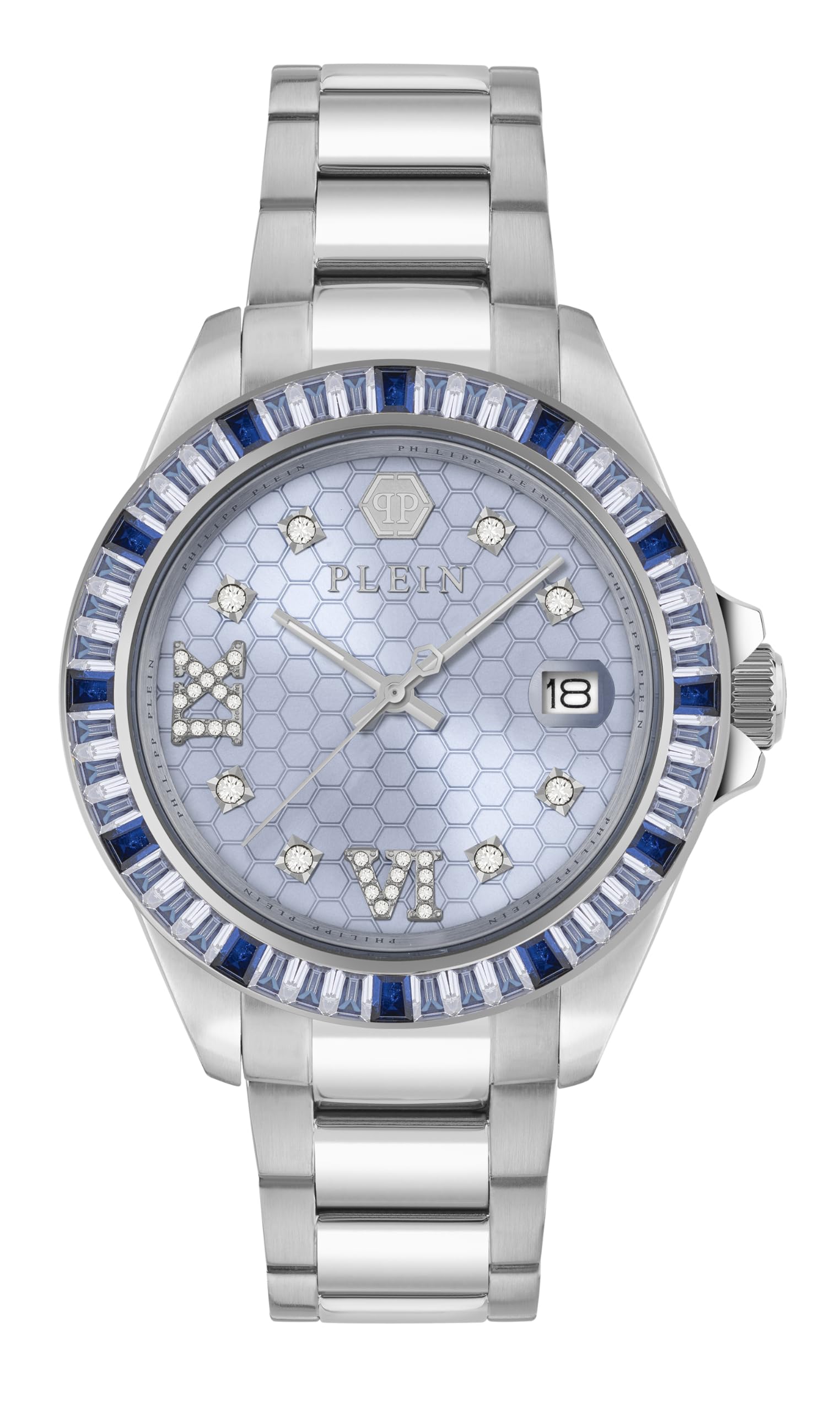 Philipp Plein Women's Analogue Quarz Watch with Stainless Steel Strap PW2FA0125