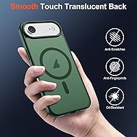 Vista 834 de SUPFINE Funda magnética para iPhone 11 (compatible con MagSafe) (protección contra caídas de grado militar), translúcida mate a prueba de golpes