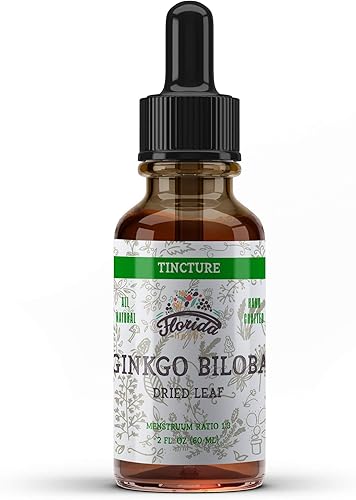 Tintura de ginkgo biloba orgánico Ginkgo Biloba (Ginkgo Biloba) Suplemento de hierbas de hojas secas, sin OMG en glicerina vegetal orgánica prensada