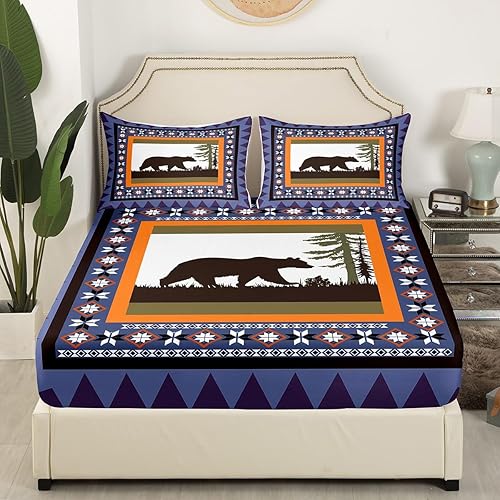 Miniatura 10 de Erosebridal Sábanas rústicas de granja, sábanas de camping feliz, juego de sábanas para decoración de cámper para niños, adolescentes, mujeres,