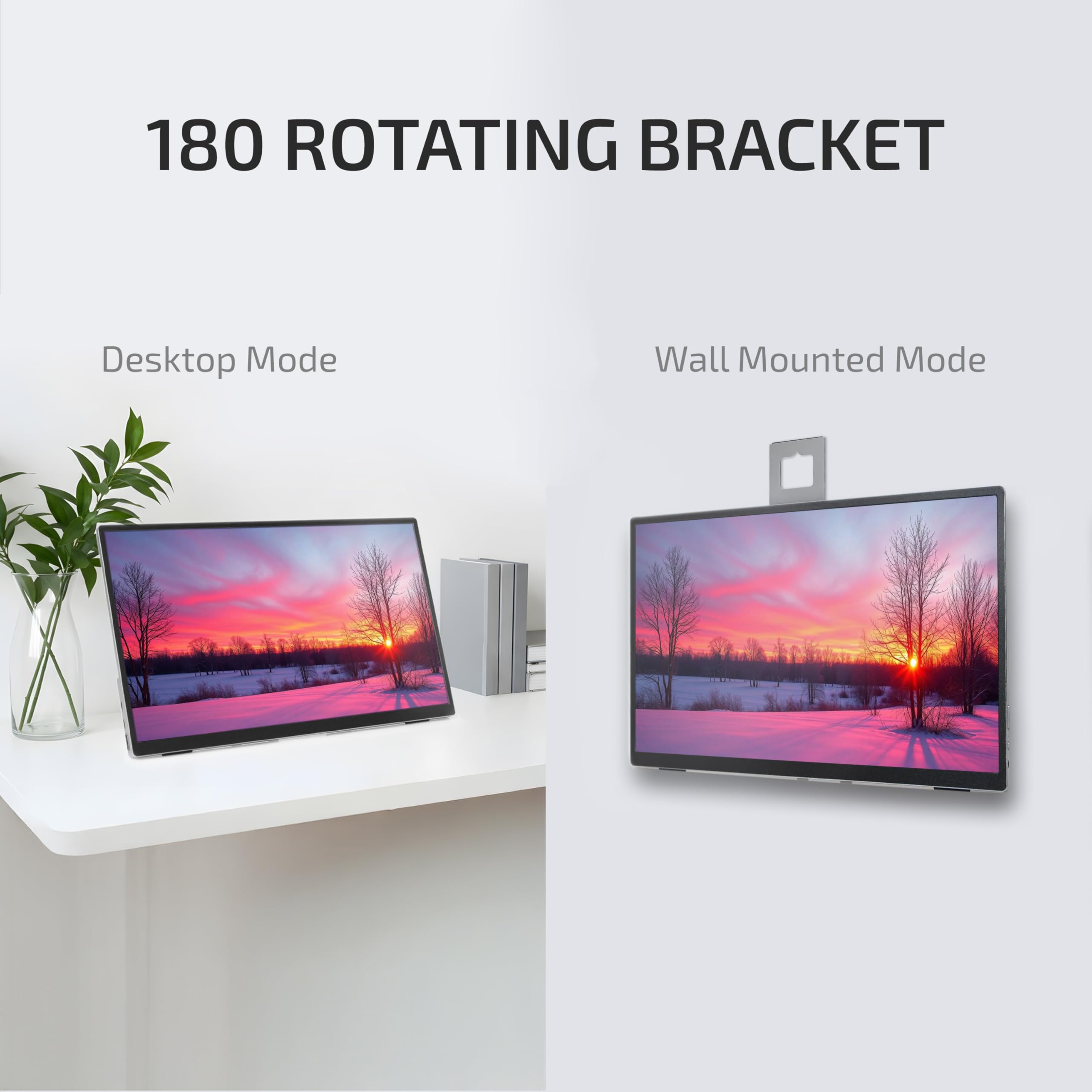 Monitor Portatile, Monitor touchscreen, Schermo portatile, 140AT – 14" Alluminio, Touchscreen,Full HD 1920x1200, IPS, USB-C e HDMI, Ultra Sottile, Leggero, Altoparlanti, Azienda Italiana