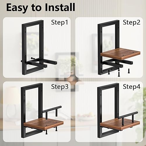 Miniatura 5 de Estantes flotantes para pared, estante para plantas de interior, macetas de pared para estantes flotantes de plantas de interior para dormitorio,