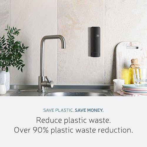 Miniatura 5 de EZbrnd 1010B-DS Eversoft - Dispensador de jabón manual de espuma para cocina, baño, oficina, caravana, Airbnb, 10.1 fl oz, color negro