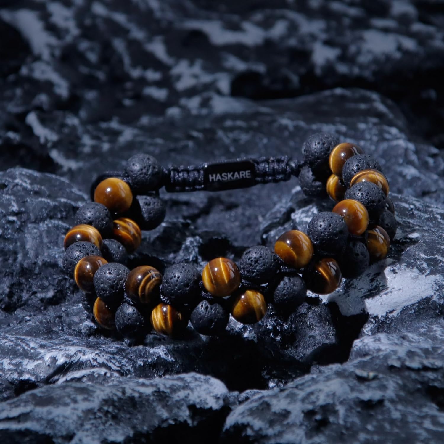Natural Tiger's Eye Bead Bracelet - 8.5" Bangle In 12-20mm Yellow AAA Grade Stones
