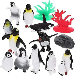WOONEKY 1 Conjunto De Brinquedos Decoração Estatueta De Pinguim Mini Pinguim Modelo Pinguim Modelos Pequeno Pinguim Modelo Pinguim Brinquedo Pinguim Modelo Ornamento Pinguim Em Miniatura
