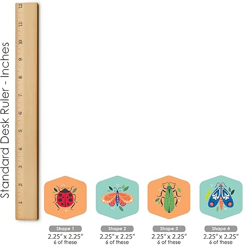 Miniatura 8 de Big Dot of Happiness Buggin' Out - Bugs Bugs Bugs - Bugs - Bugs Bugs - Juego de escondite y encuentra - 1 soporte y 48 piezas de juego