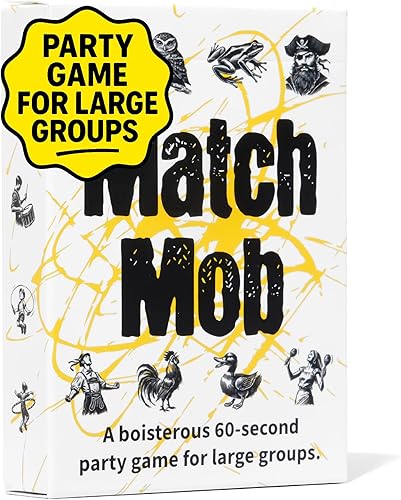 Match Mob - Juego de fiesta de ritmo rápido para grupos grandes - Divertido juego de 1 minuto con movimiento para adultos, adolescentes y niños -