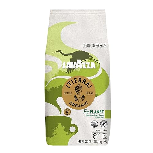 Lavazza Mezcla de café de grano entero, tostado ligero, 2.2 libras (el embalaje puede variar), Arábica premium, USDA Orgánico, Canada Orgánico, UTZ