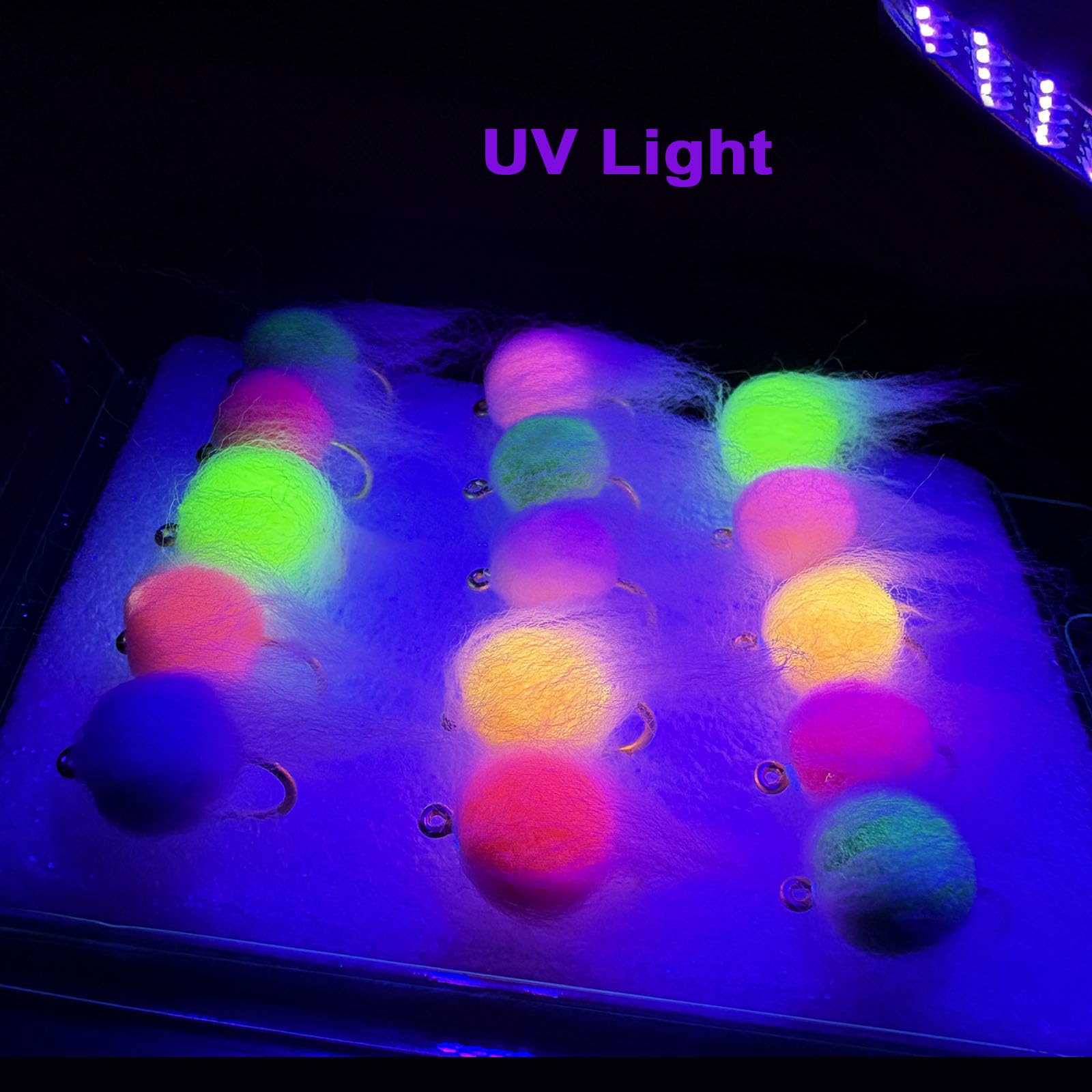 Tigofly 30 pcs/lot 10 Colors UV Nuke Egg Fly Glo Bug Steelhead Trout Fly Fishing Flies Lures Size 8#