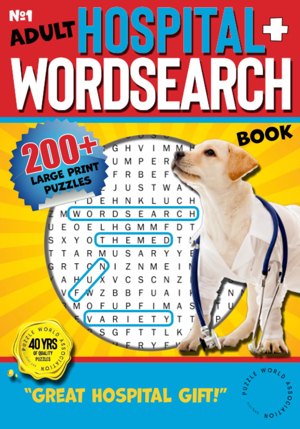 #1 Adult HOSPITAL WORDSEARCH Book: 200+ Large Print Word Search Puzzles | Great Hospital Gift