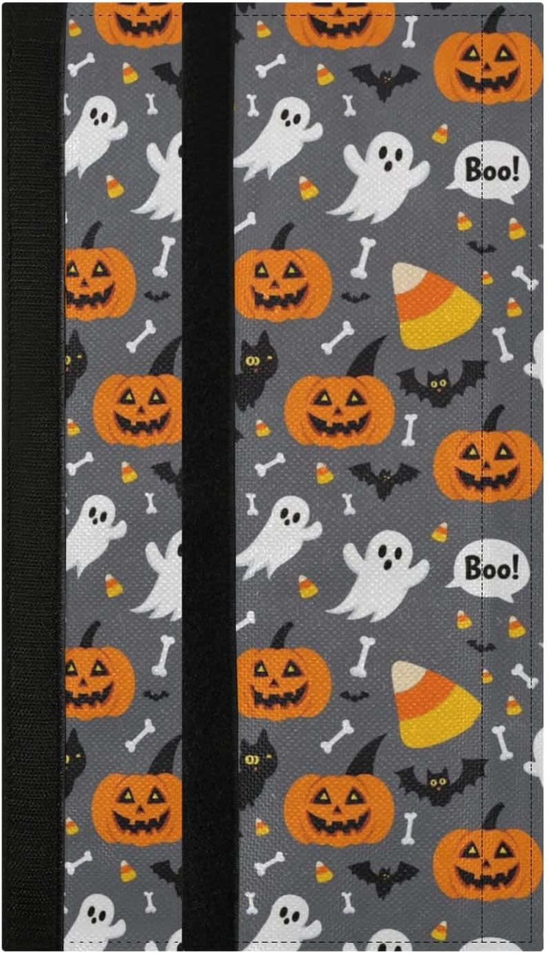 Caikeny 冷蔵庫ドアハンドルカバー 2個 ハロウィーン 漫画 ゴースト 照明 キッチン 電化製品 ハンドル プロテクター 手袋 ドア クロス ホームデコレーション 冷蔵庫 オーブン 食器洗浄機 電子レンジ用