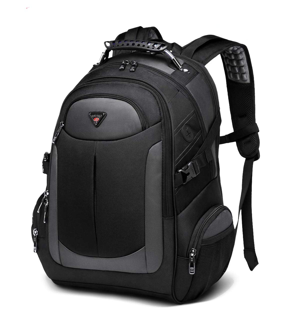 The ClownfishWater Resistant Multifunction Computer Laptop Backpack fits 15.6 inch laptops