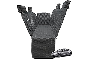 Waterproof Tesla Model Y Back Seat Cover for Dogs
