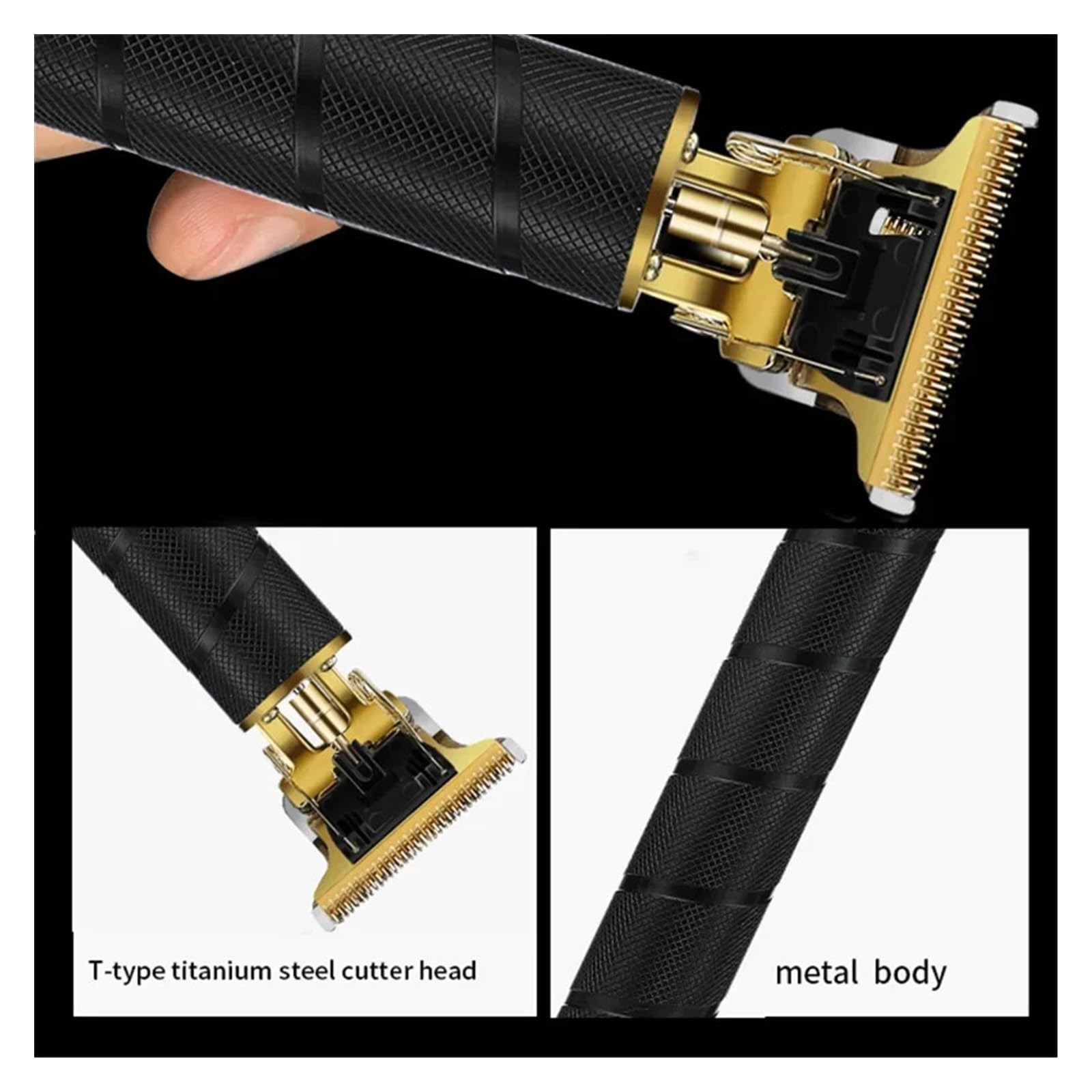 Rasoi T9 Tagliacapelli Uomo Rasoio Trimmer Per Gli Uomini Ricaricabile USB Elettrico Tagliacapelli Nuovo Barbiere Professionale Barba Trimmer (Buddha)