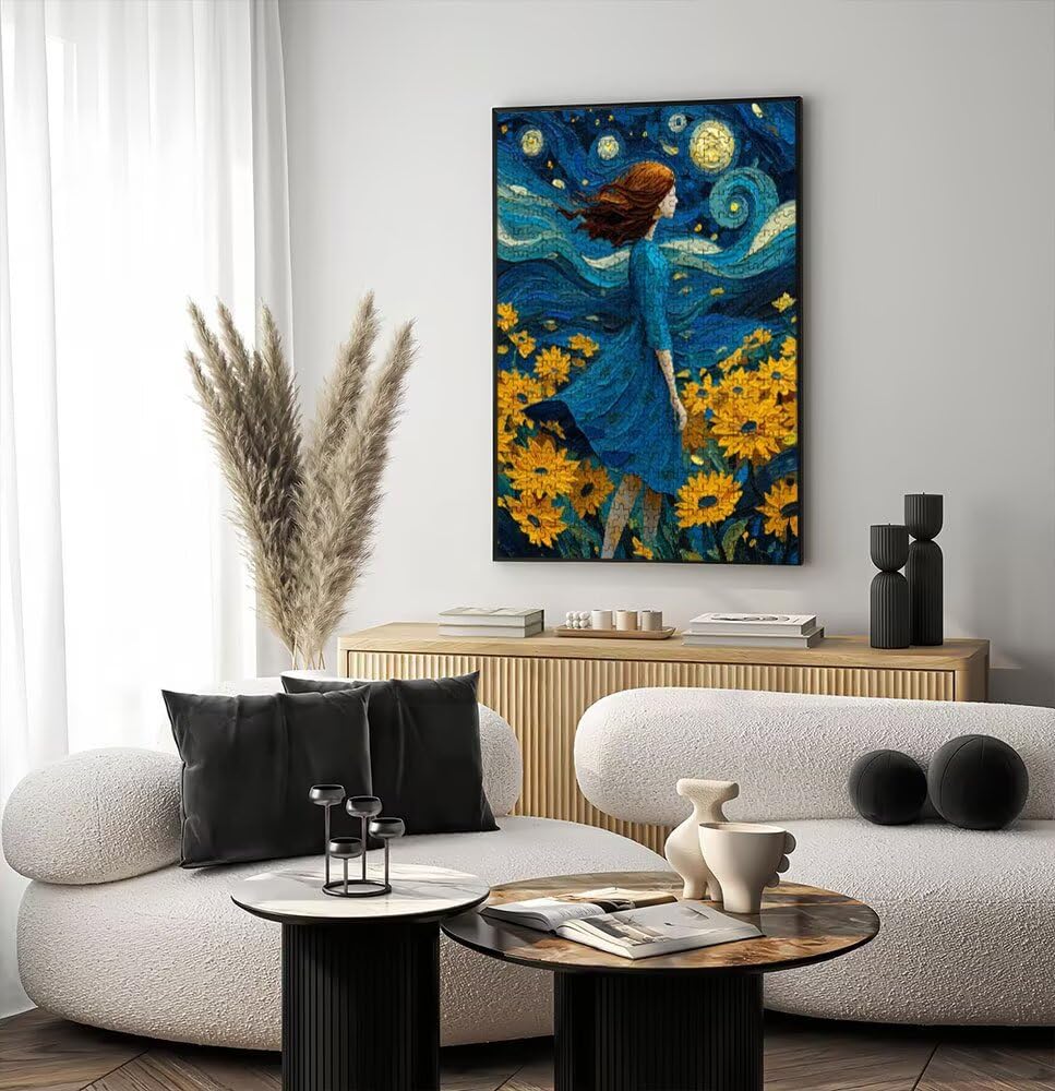 Puzzle 1000, Jigsaw Puzzle per Adulti, Fiume Stellare Girasole BLQSBGA6-488 | Puzzle Classici, Impossibile Difficile Sfidanti Puzzles, Puzzle Decorativo per La Famiglia, Come Regalo e Decorazione Pareti