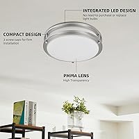 Vista 50 de Lámpara de techo LED de 13 pulgadas de montaje empotrado, luces de techo ajustables de 2700K/3000K/3500K/4000K/5000K, iluminación regulable