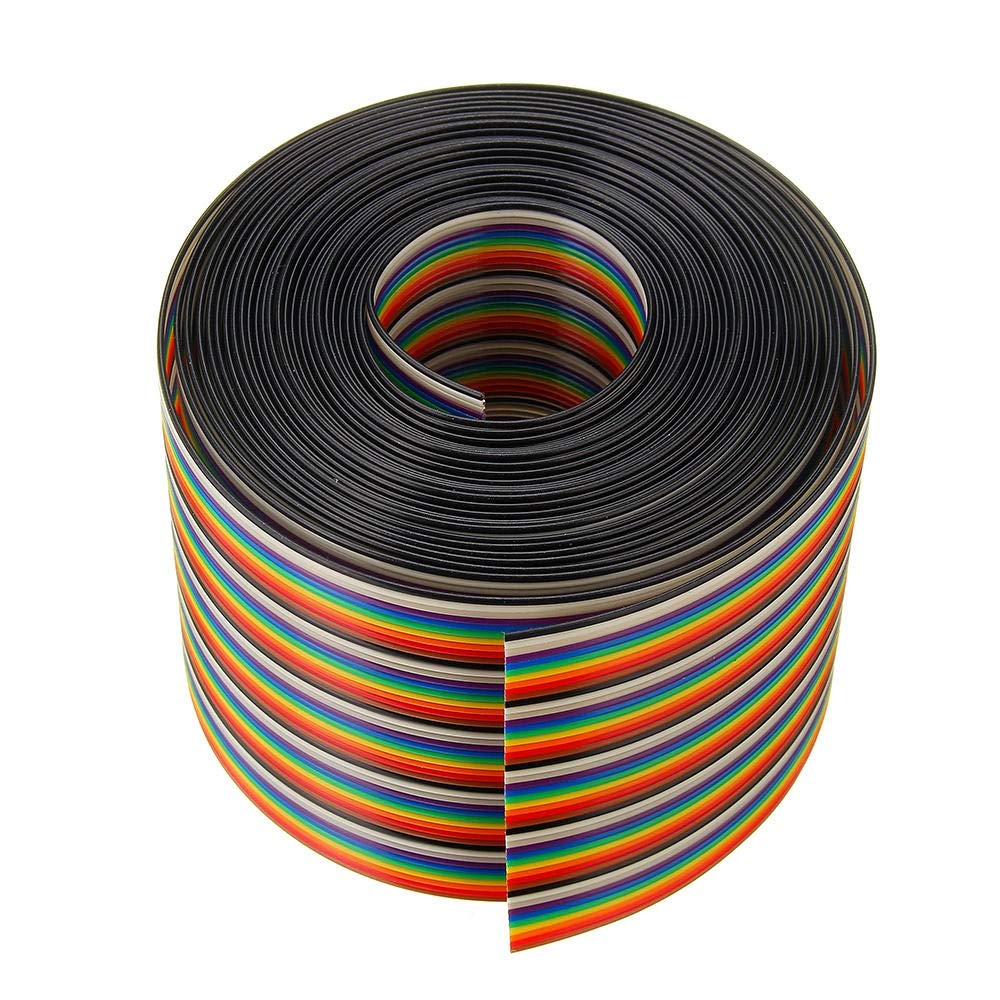 Câble plat 1.27mm 50P arc-en-ciel pour éliminer les faux contacts de vos kits