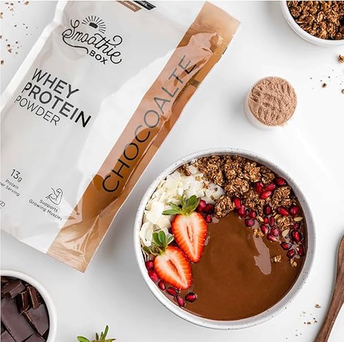 Miniatura 3 de SmoothieBox - Proteína de suero de chocolate (suero de chocolate, 11.8 oz)