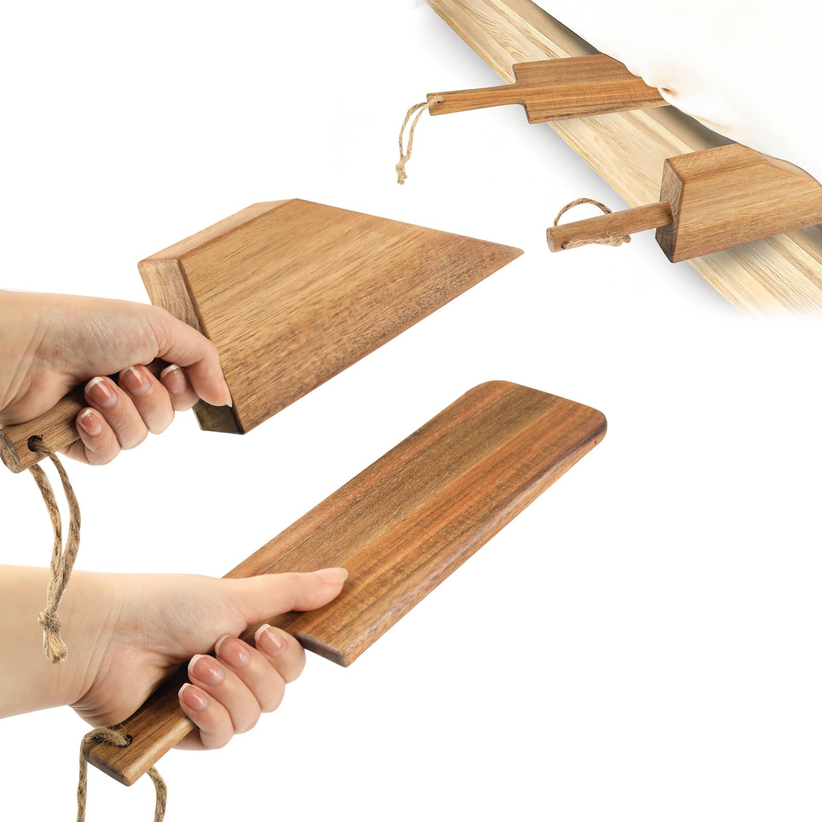 - Esmorah Mattress Lifter & Bed Sheet Tucker Tool Set for Changing Sheets, Acacia Wood Bed Making Tool for Heavy Matress, Mattress Lifters for Seniors, Alleviating Back Pain