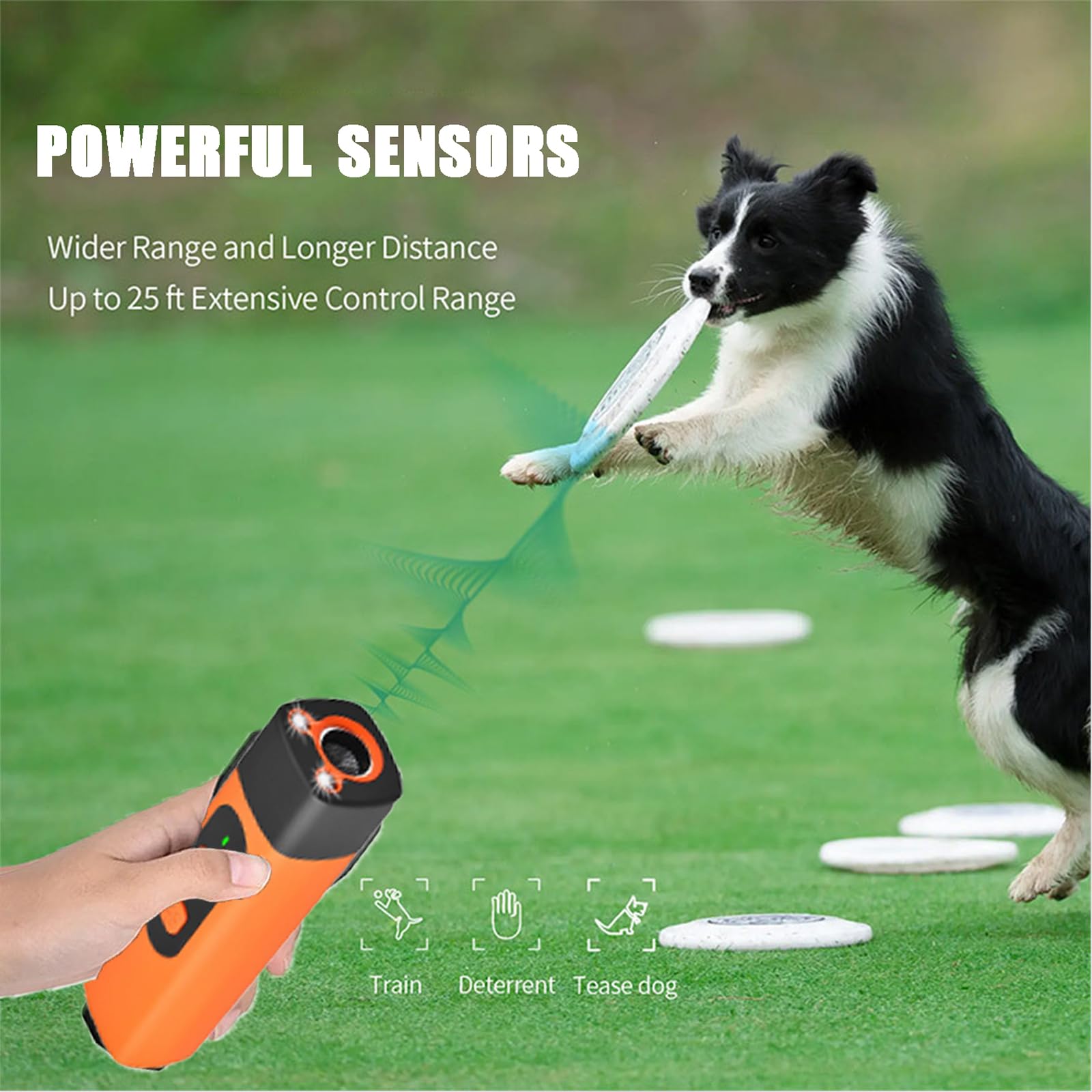 Générique Maychio Anti Aboiement, Maychio Gift pour Chien, Rechargeable avec LED Clignotante, avec 3 Fréquences Réglables pour Chiens De Petite, Moyenne Et Grande Taille (C)