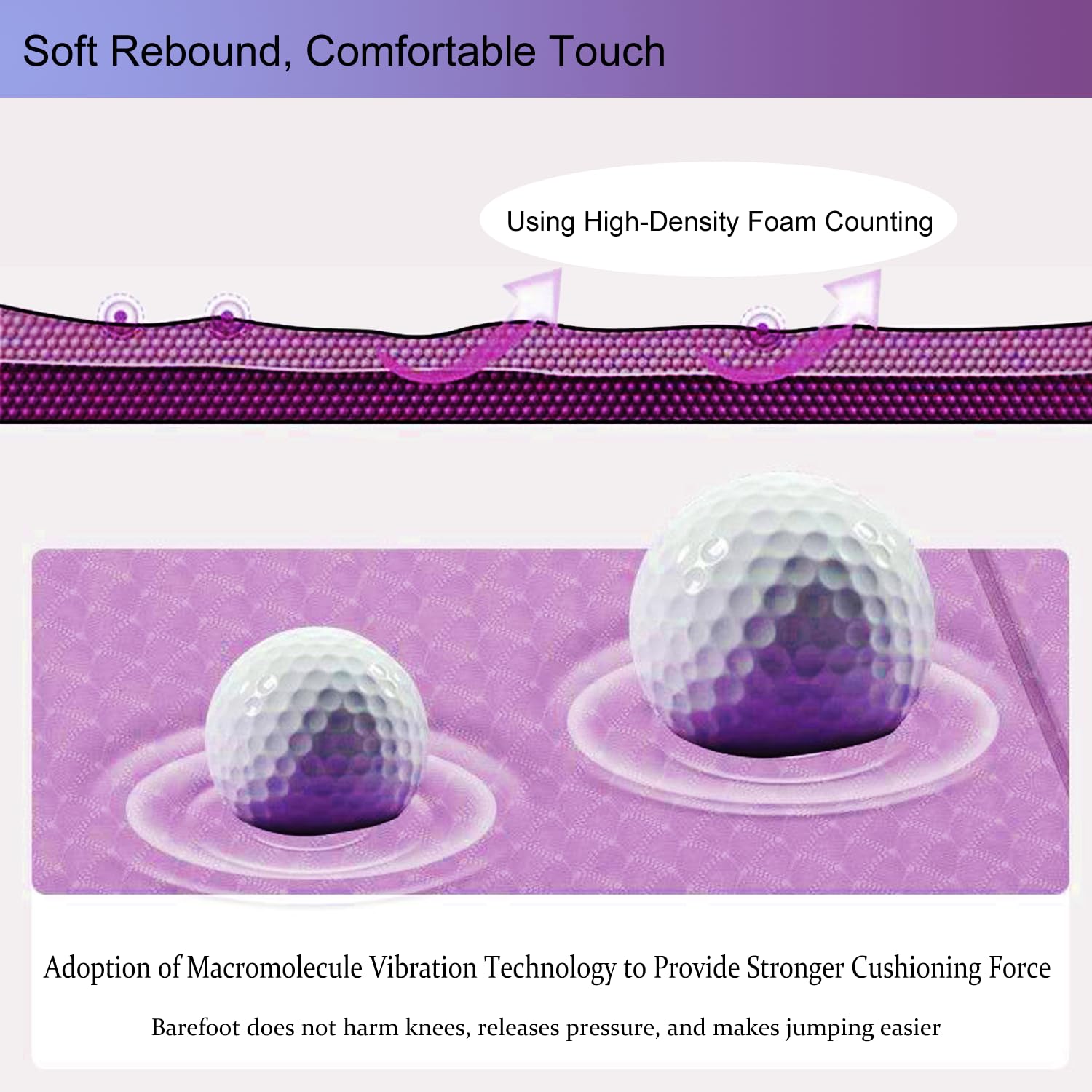 Foldable Yoga Gym Pilates Mats, Folding Exercise Mats Non Slip for Home Workout, Excersing Fitness Travel Packable Thick Mat, Easy to Carry Outdoor