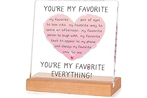 Engraved Anniversary and Romantic Gift Desk & Table Acrylic Plaque for Couple - Love Plaque