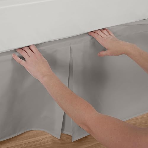 Miniatura 6 de Bed Maker's Never Lift Your Mattress - Falda de cama clásica de 14 pulgadas de longitud, caída plisada y estilo