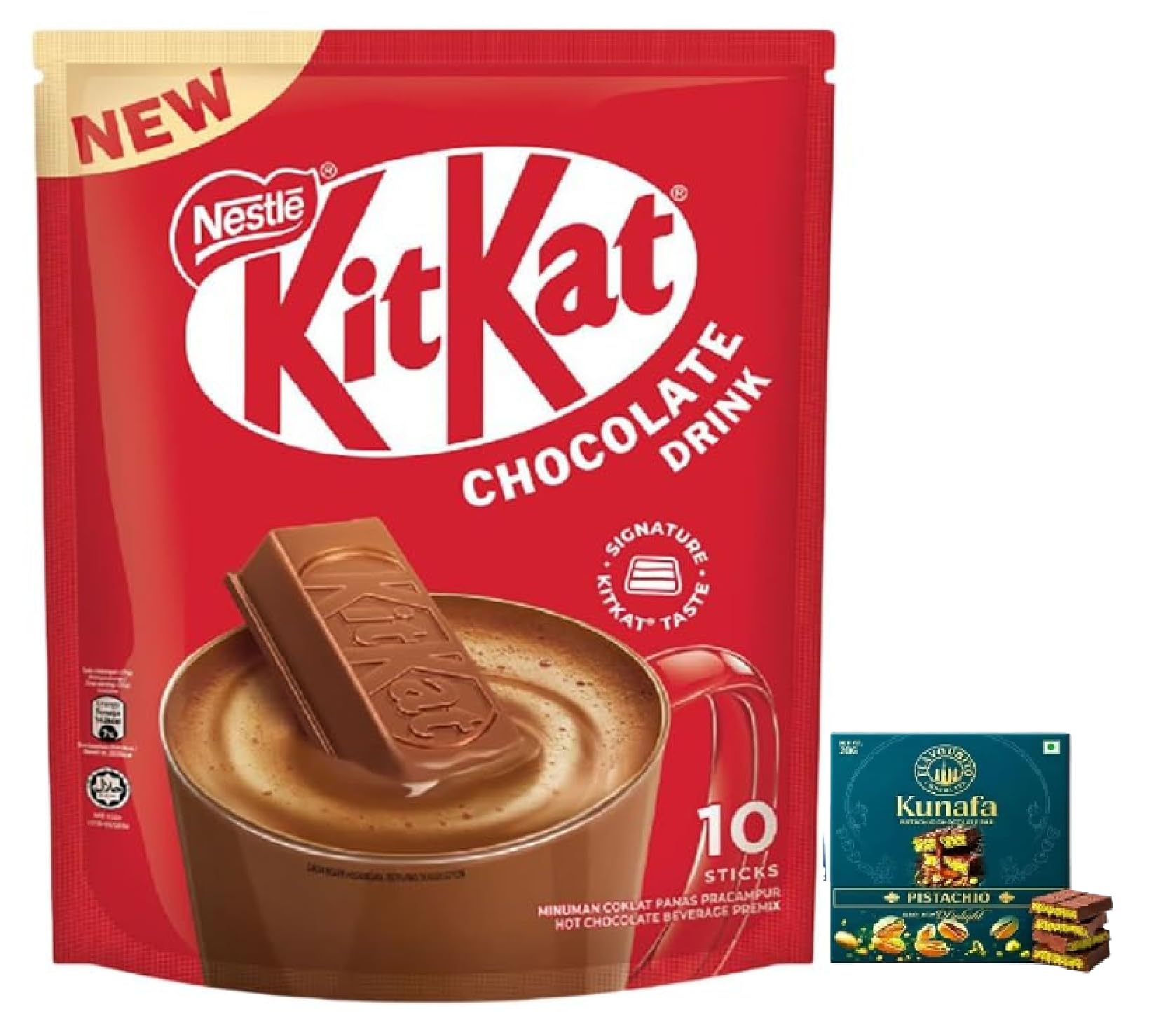 Nestle KitKat Chocolate Drink, Hot Chocolate Beverage Premix, DECADENT 10 Sticks X 33g Each (Product Of Malaysia)-picture-15