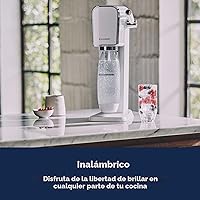 Vista 5 de SodaStream - Fabricante de agua con gas ART Kit de inicio Sistema de CO2 CQC Incluye 1 cilindro de CO2, 1 botella de 32 y 1 x 16 onzas líquidas