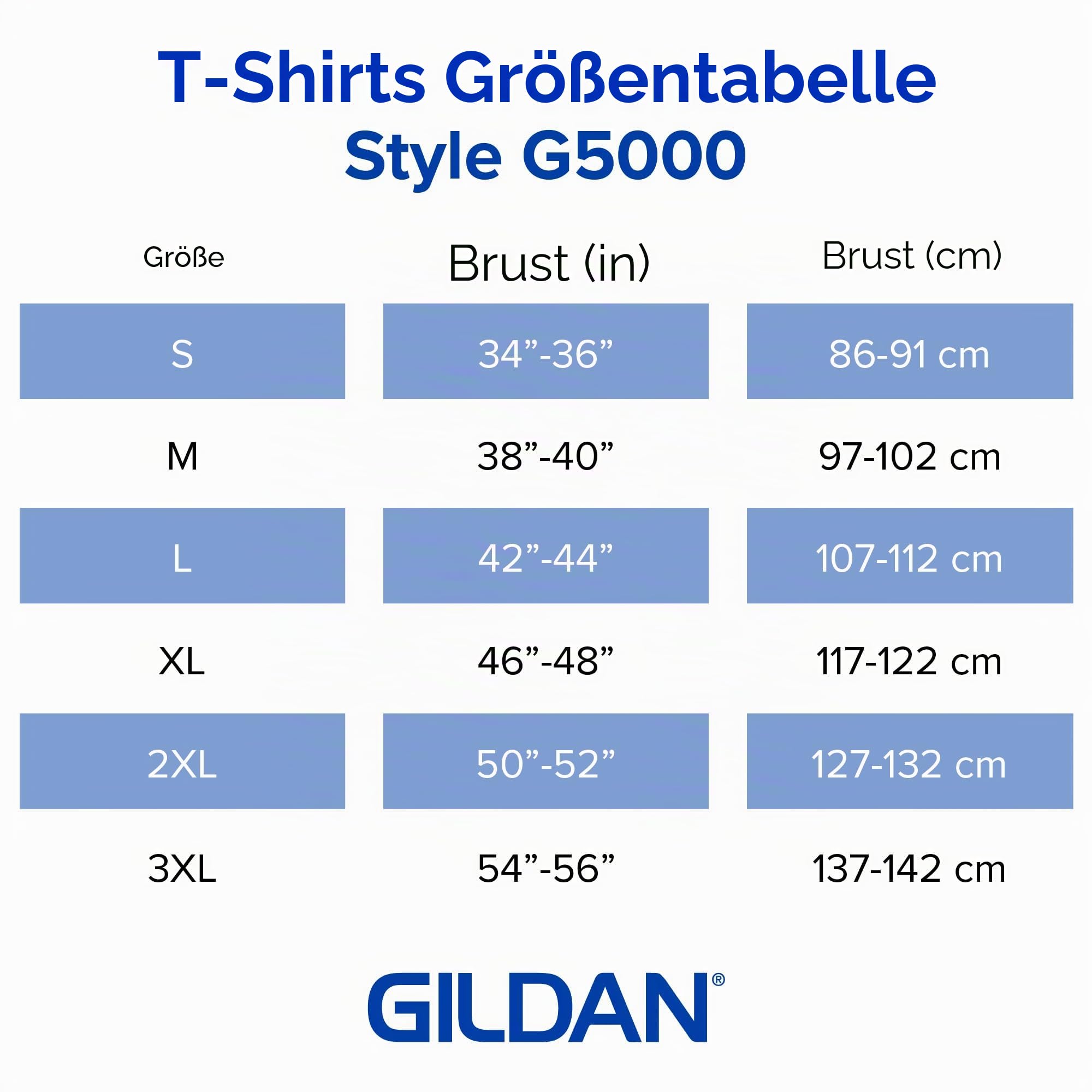 Gildan T-Shirt für Unisex-Erwachsene, schwere Baumwolle, Stil G5000, Multipack
