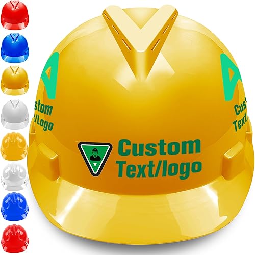 Casco de seguridad personalizado para hombre, logotipo personalizado, construcción, casco, suspensión para el trabajo, hogar, protección para la