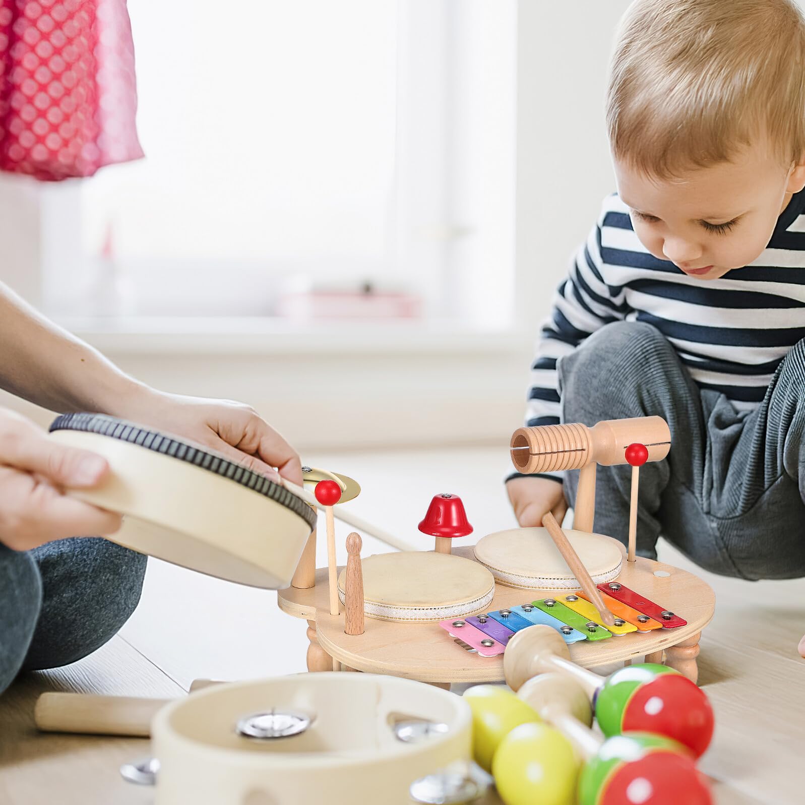 Xylophone en Bois pour Garçon et Filles, Instrument de Percussion Coloré | Maillets en Bois, Son Clair et Usage Fiable, Présent Musical Tout-petits
