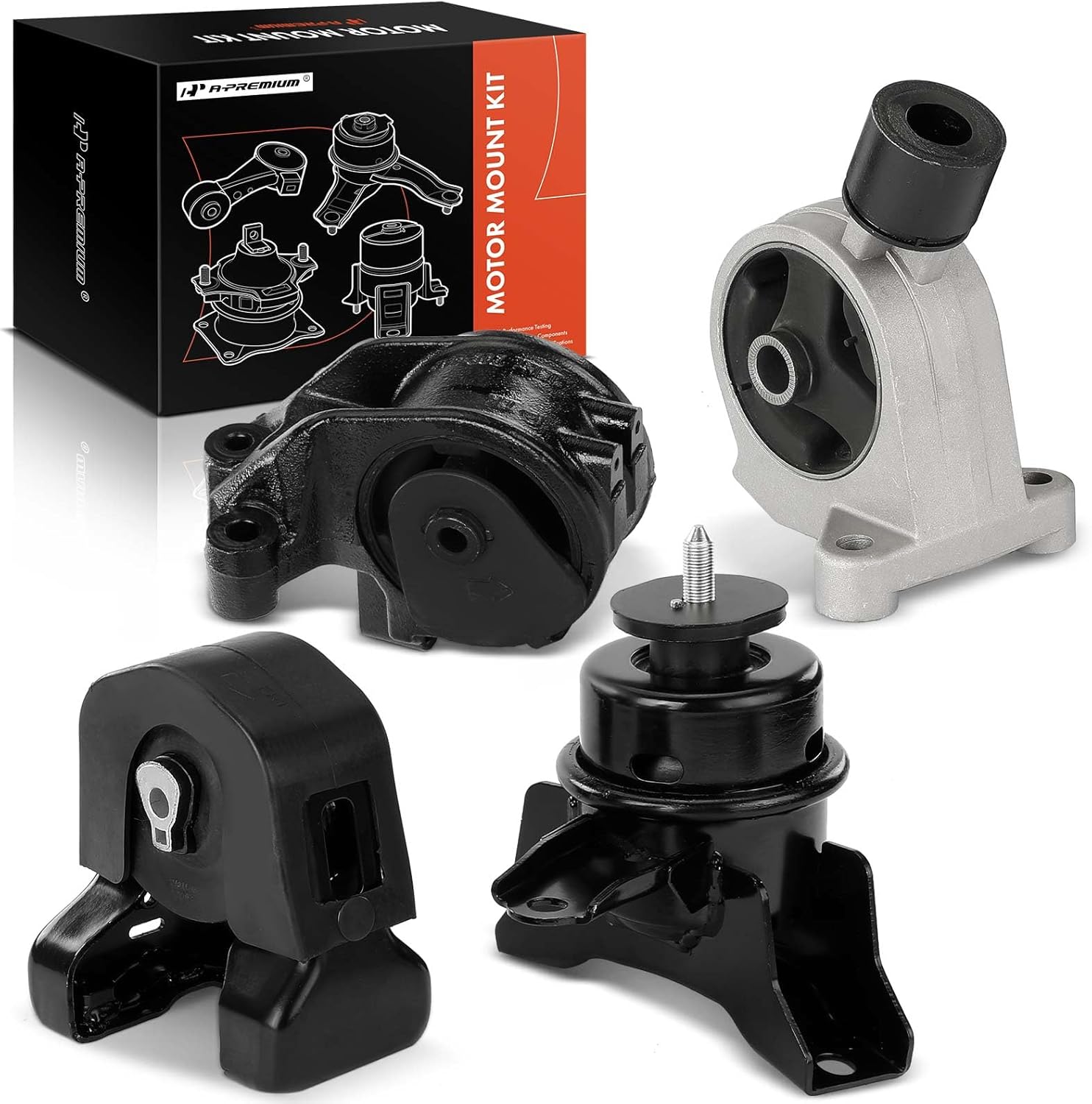 A-Premium 4PCS Engine Motor and Transmission Mount Set [Automatic Transmission] Compatible with Kia Sedona 2006-2012 2014 & Hyundai Entourage 2007-2010, 3.5L 3.8L, Replace # 218104D500, 219104D500