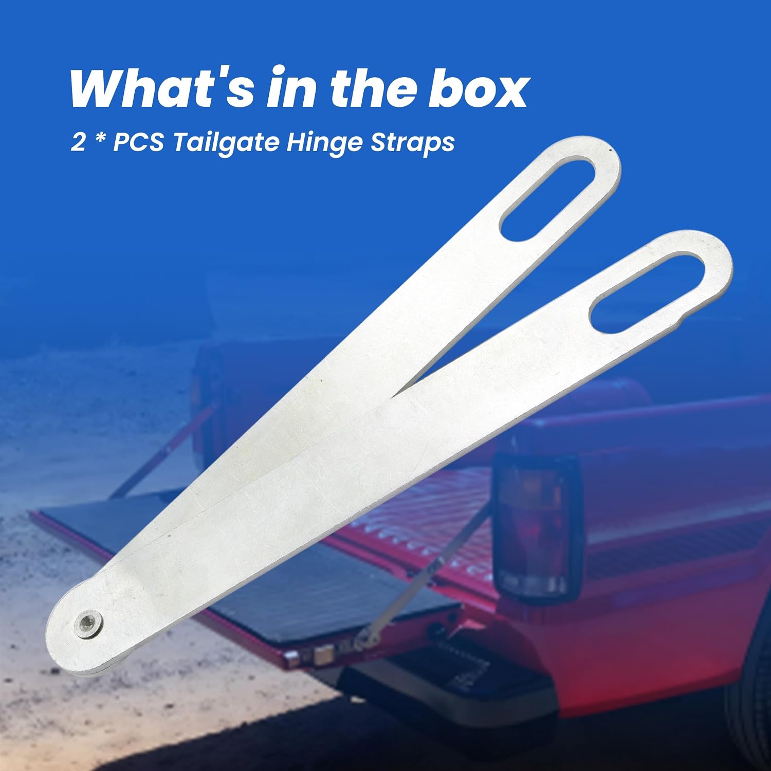 Truck Tailgate Strap Hinges Fit for Chrysler Dodge Ram | Fit for Chrysler Dodge Ram W150 D150 D250 W250 1972-1993 Replace 3494077